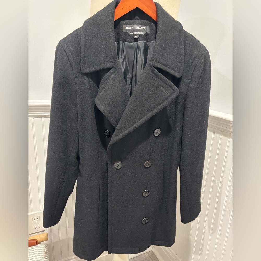 Donny Brook Women’s Black Double-Breasted Coat
